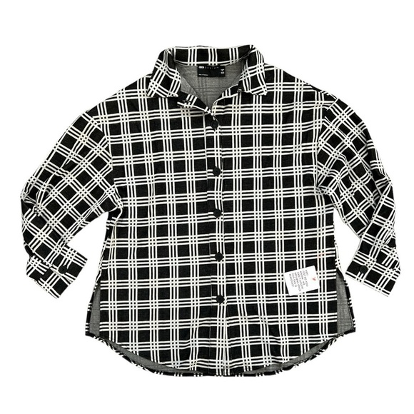 NWT ASOS Design Women’s Plaid Windowpane Print Shacket Shirt Jacket | US 8 - Picture 1 of 7